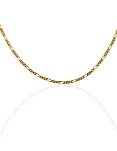 Cadena eslabón 3x1 50cm oro 18k - Joyería Orocash