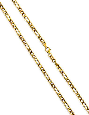 Cadena eslabón 3x1 61cm oro 18k - Joyería Orocash