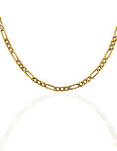 Cadena eslabón 3x1 61cm oro 18k - Joyería Orocash