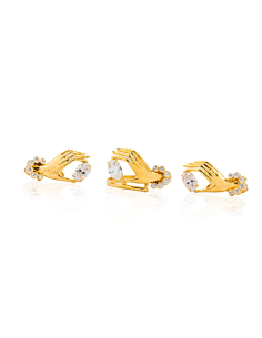 Anillo mano con piedra oval oro 18k - Joyería Orocash 2