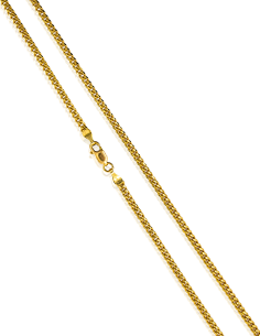 Cadena eslabón barbada maciza 51cm oro 18k - Joyería Orocash 2