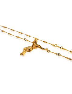Cadena cristo Dalí 60cm oro 18k - Joyería Orocash 2