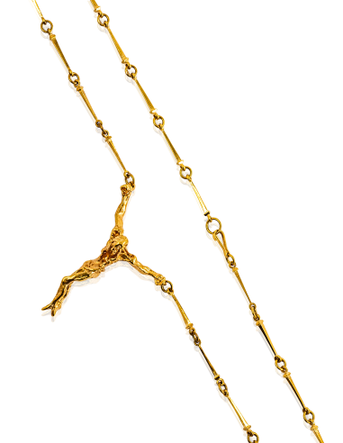 Cadena cristo Dalí 60cm oro 18k - Joyería Orocash