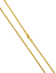 Cadena eslabón bauleta 49cm oro 18k - Joyería Orocash 2