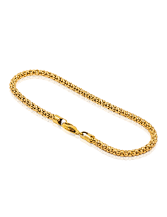Pulsera eslabón cobra 21cm oro 18k - Joyería Orocash 2
