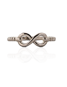 Anillo bolitas símbolo infinito plata - Orocash joyería