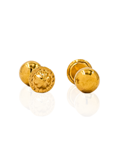Pendientes bebé bola pulida oro 18k - Joyería Orocash 2