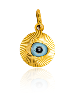 Colgante ojo turco 2.1cm oro 18k - Joyería Orocash