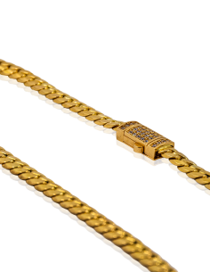 Cadena eslabón cubana 51cm oro 18k - Joyería Orocash 2