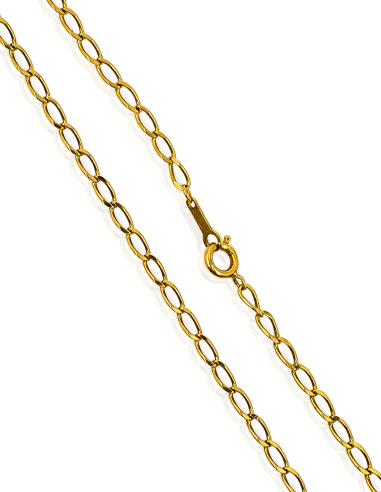 Cadena eslabón bilbao 45cm oro 18k - Joyería Orocash