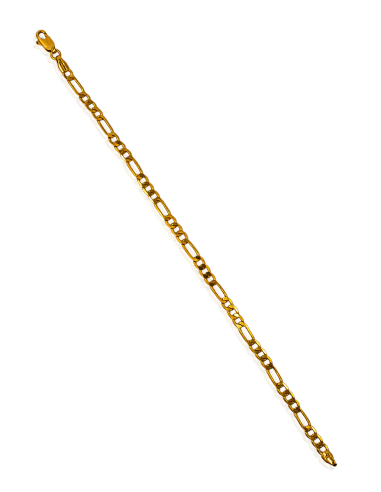 Pulsera eslabón 3x1 19cm oro 18k - Joyería Orocash