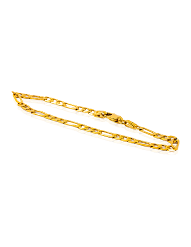 Pulsera eslabón 3x1 19cm oro 18k - Joyería Orocash
