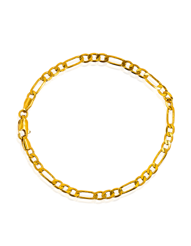 Pulsera eslabón 3x1 19cm oro 18k - Joyería Orocash