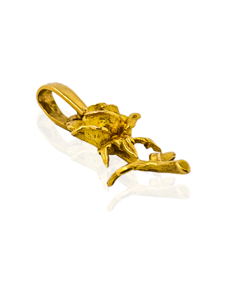 Colgante rosa 2.6cm oro 18k - Joyería Orocash