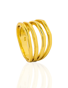 Anillo cuatro aros plata de Ley | Joyería Orocash 2