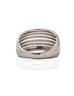 Anillo 8 bandas plata 925 rodio - T.16