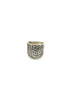 Anillo plata ancho red