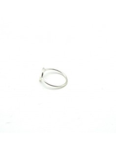 Anillo plata con círculo pulido 2
