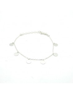 Pulsera plata 6 chapas