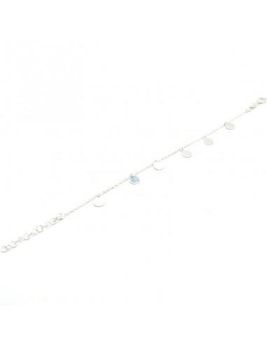 Pulsera plata 6 chapas