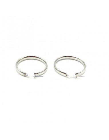 Aros plata rodiada textura 3cm