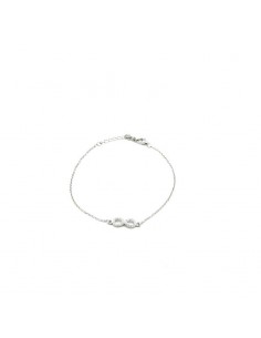 Pulsera plata infinito circonitas