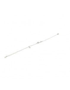 Pulsera plata triple estrella pulidas y circonitas 2