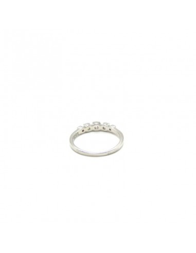 Anillo quinteto circonitas plata