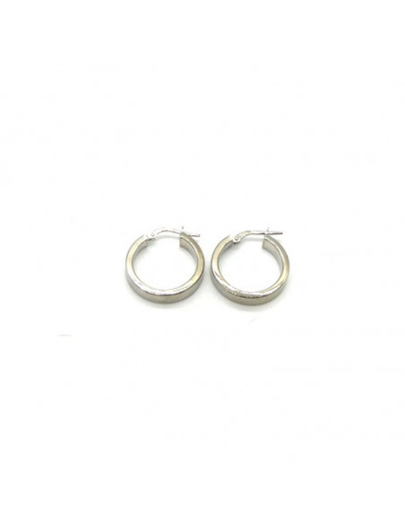 Aros tubo cuadrado plata 19 mm