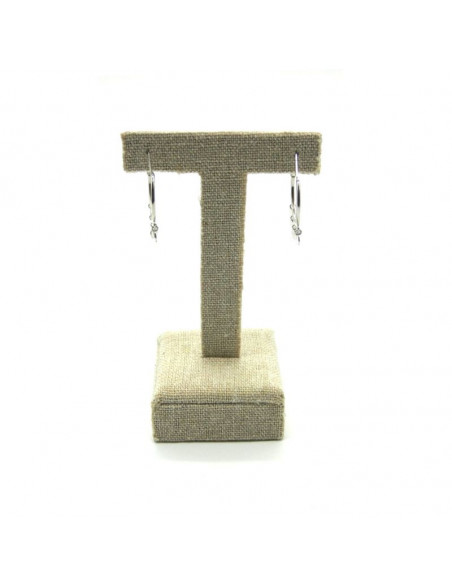 Pendientes plata aros con monedas plata rodiada
